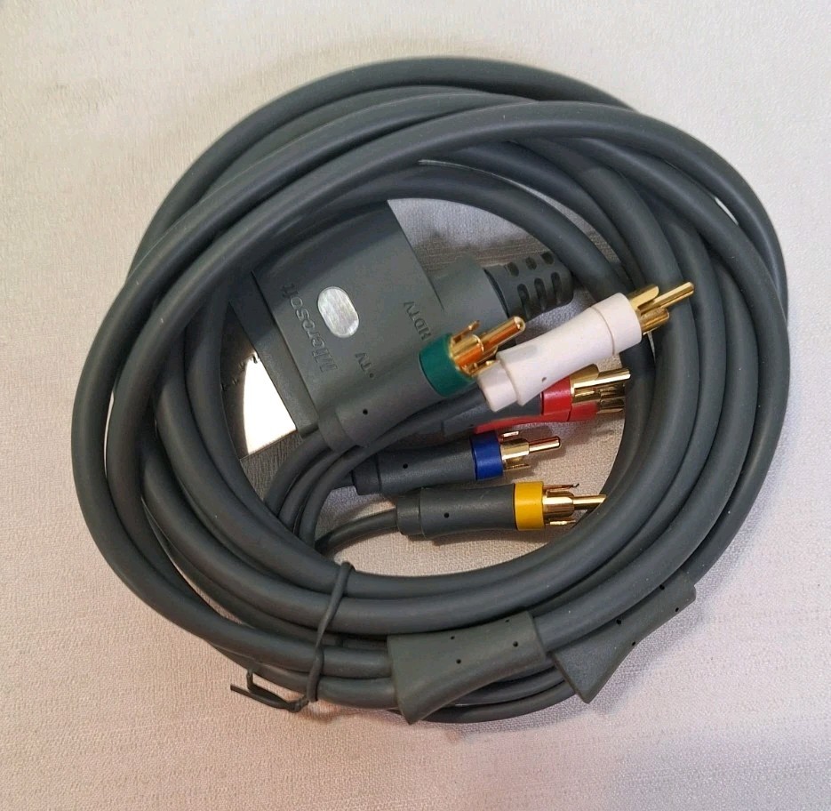 Xbox 360 Accessories Remote Headset Component Cable & Manuals Video Game Console