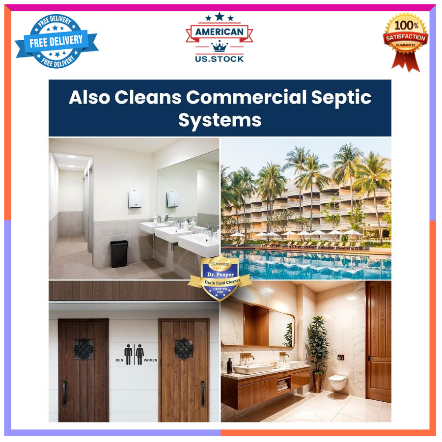 Drain Field Cleaner Tablets – Clears Septic Tanks & Clogs Fast, Odor Control