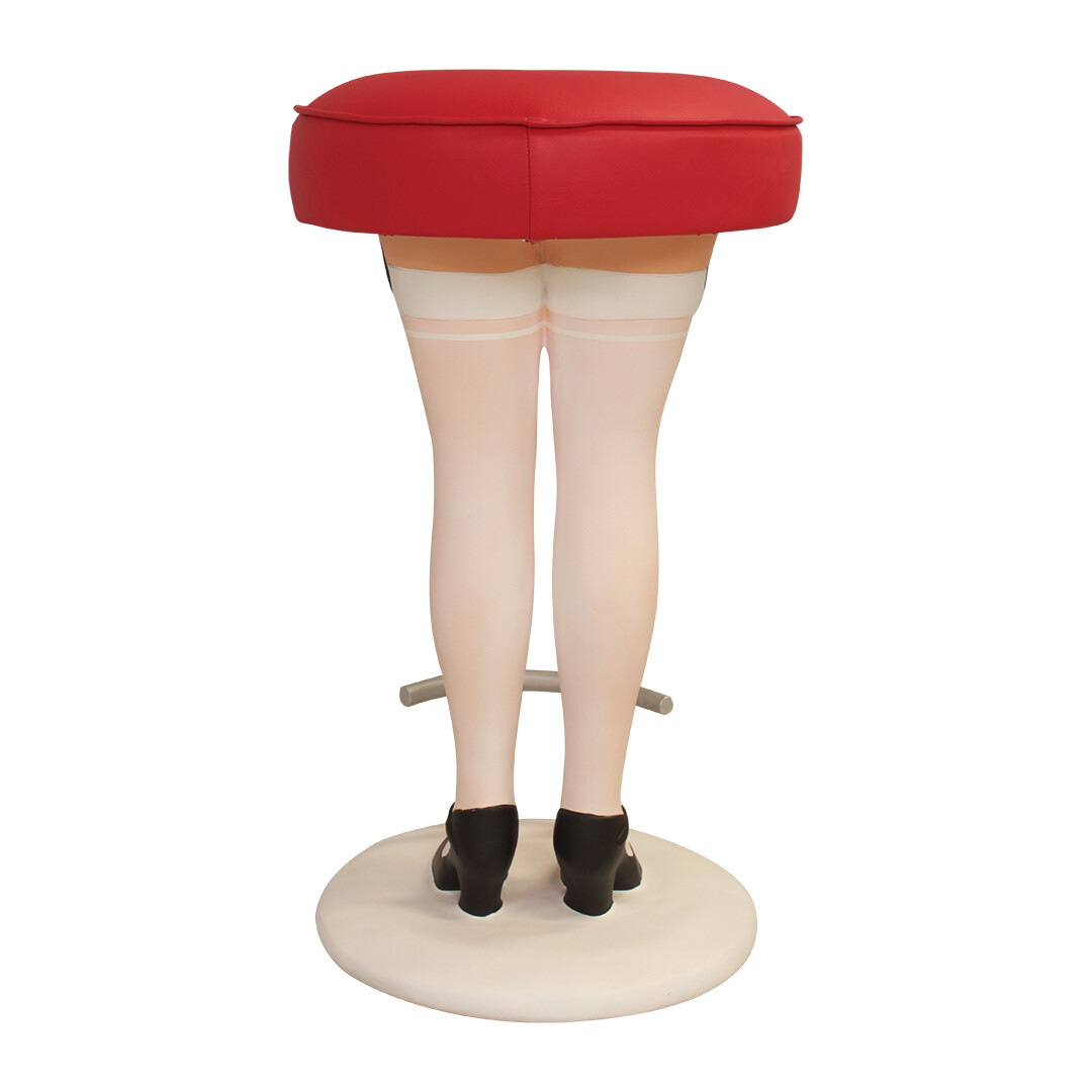 Lady Legs Bar Stool - Lady Legs Bar Stool White - Restaurant - Bar - Home Decor