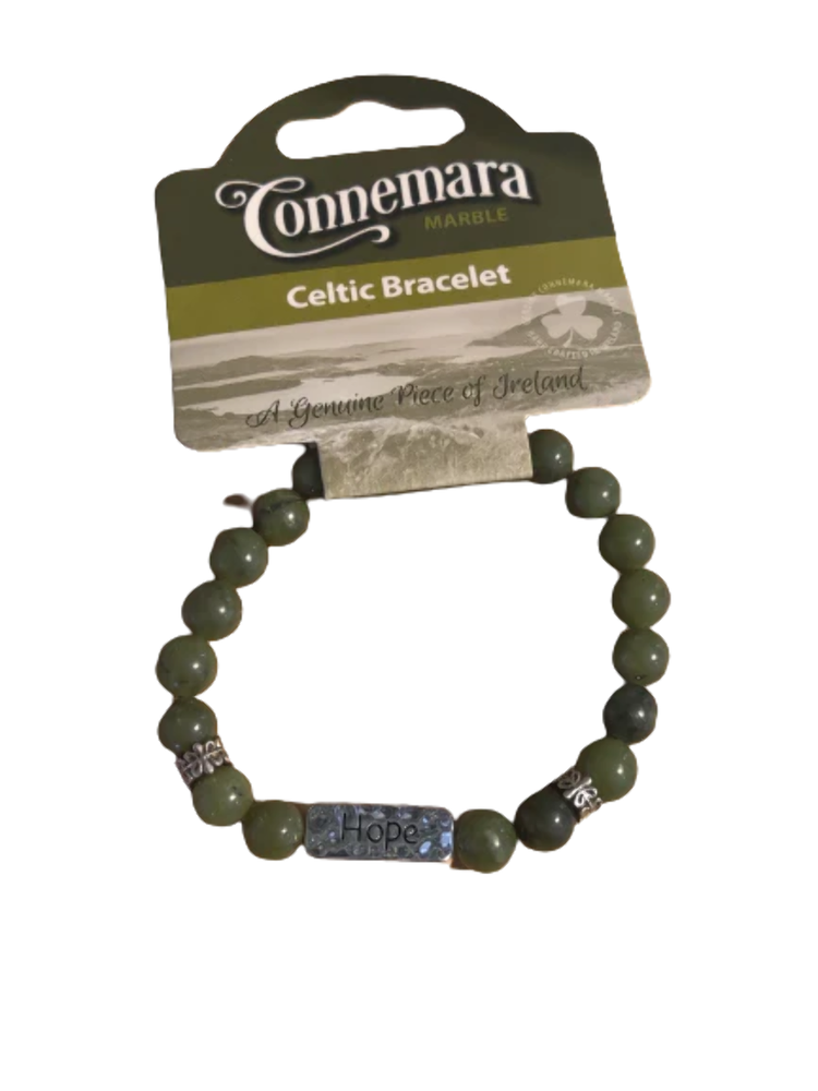Connemara Marble Hope Message Bracelet