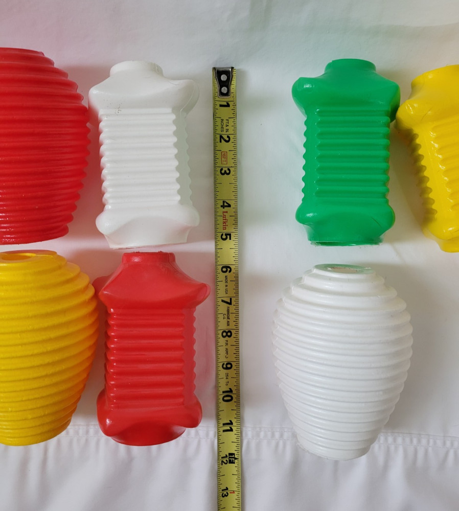 Vintage Camper Light Blow Mold Covers Lanterns Beehive Replacements
