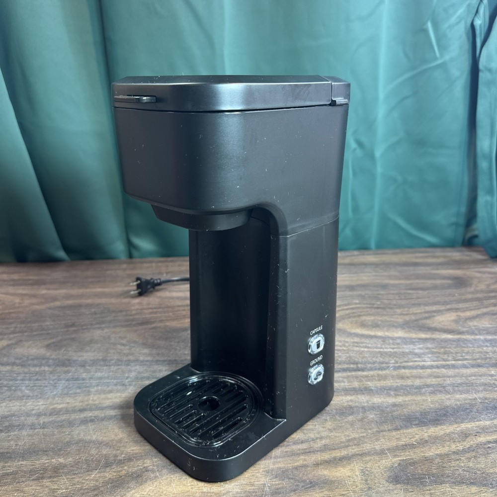 Walmart Single Cup Pod & Ground Coffee Maker Black Tested And Working