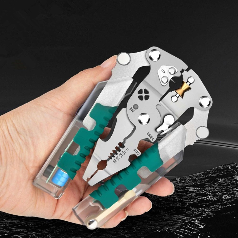 Portable Multi-Function Wire Stripper Scissor With Electrical Tester Built-in