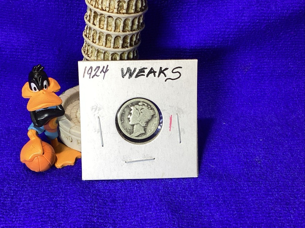 1924 WEAK PARTIAL “ S “ MERCURY DIME 🐒