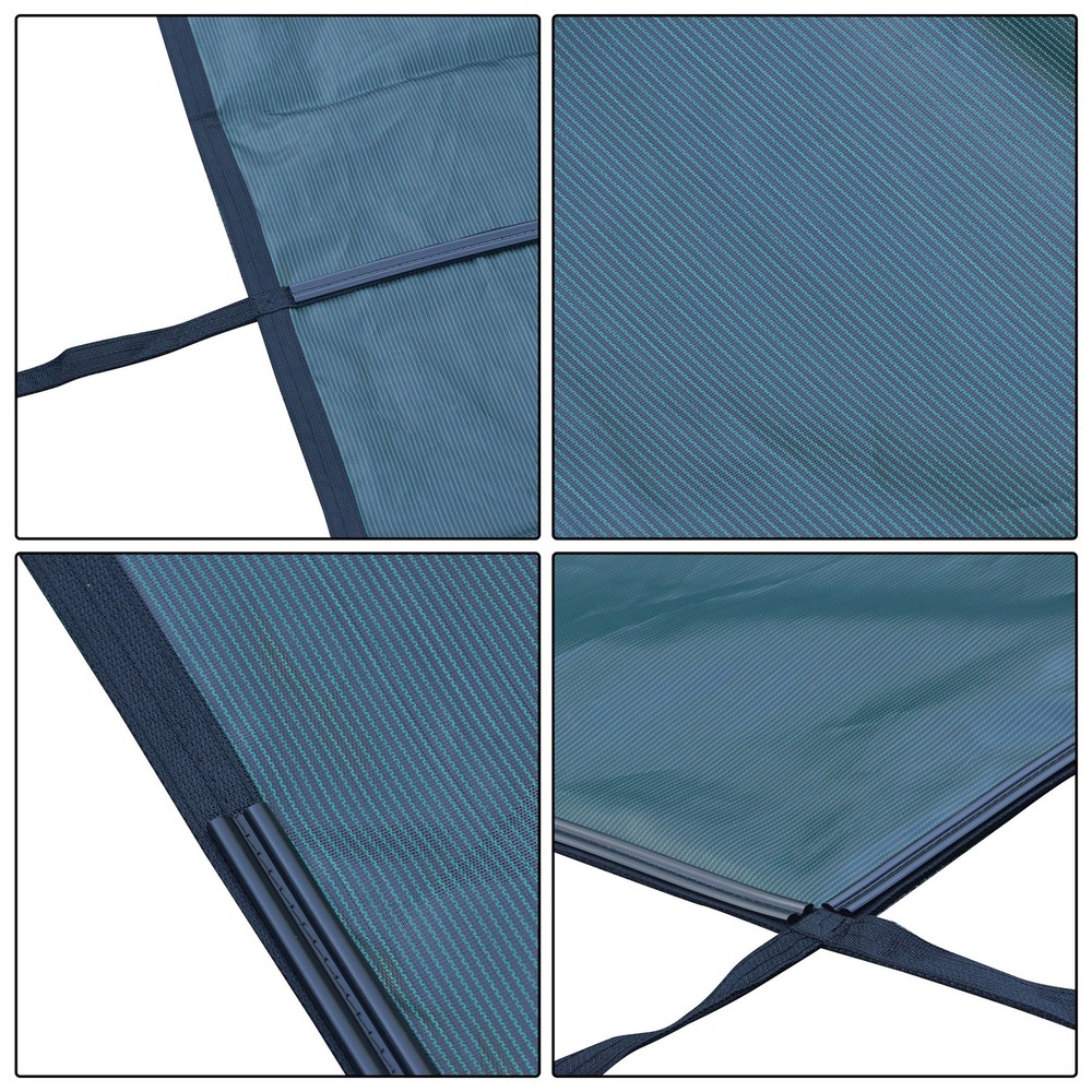 Inground Pool Cover Safety Fits Rectangle Swimming Pool Mesh Solid Pool Cover