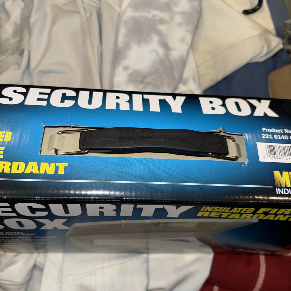 MMF Industries Locking Fire-Retardant Security Cash Box