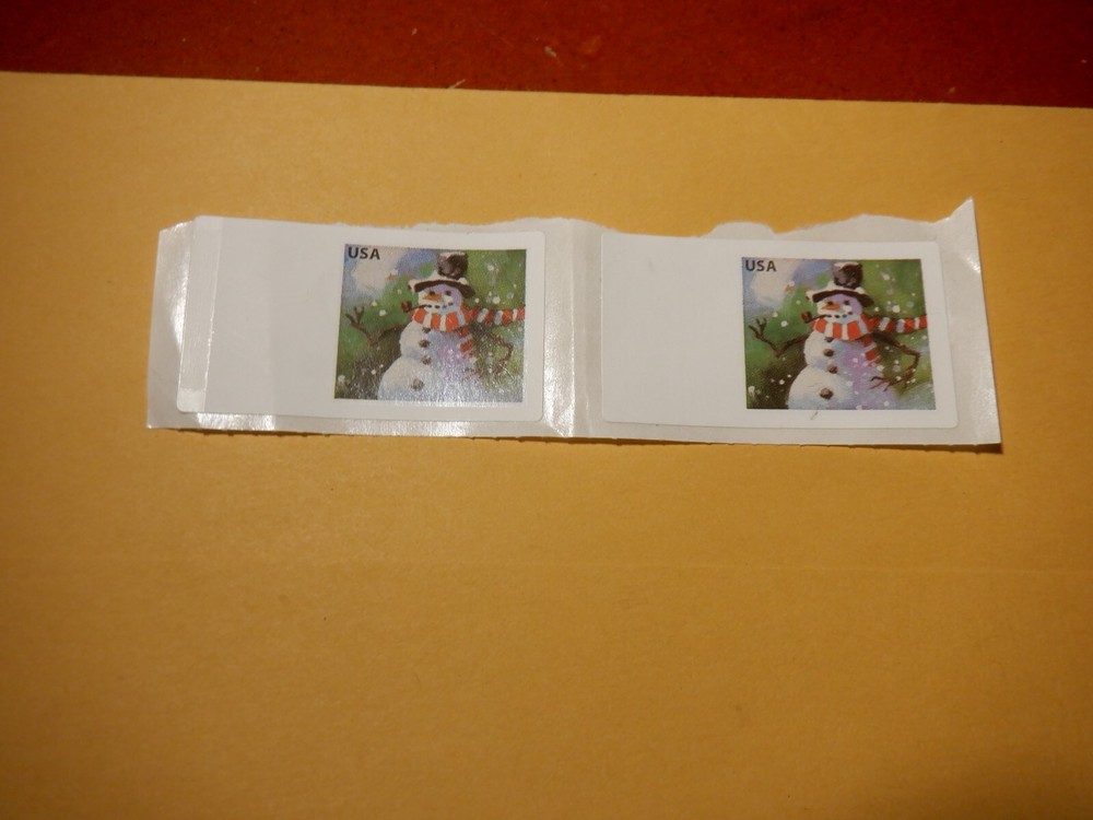 US CVP113 Computer Vending Machine Postage Snowman ATM Error Pair 2023 Holiday