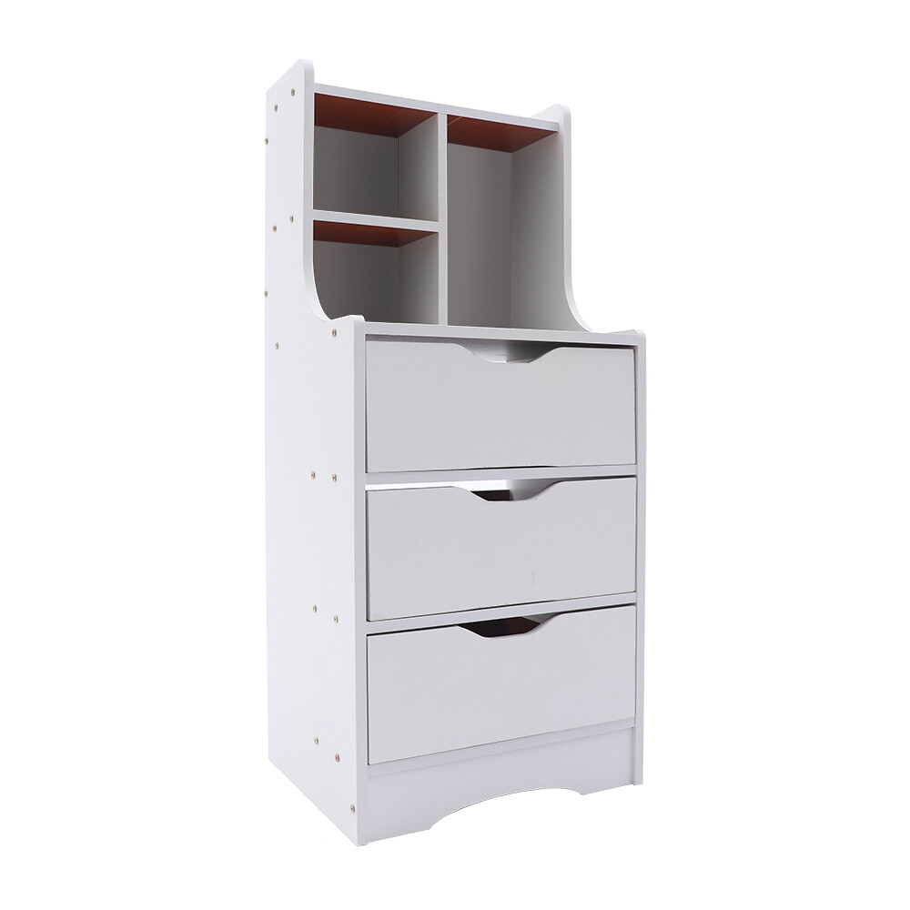 3 Drawers End Table Bedside Table Nightstand Organizer Storage Table Bedroom NEW