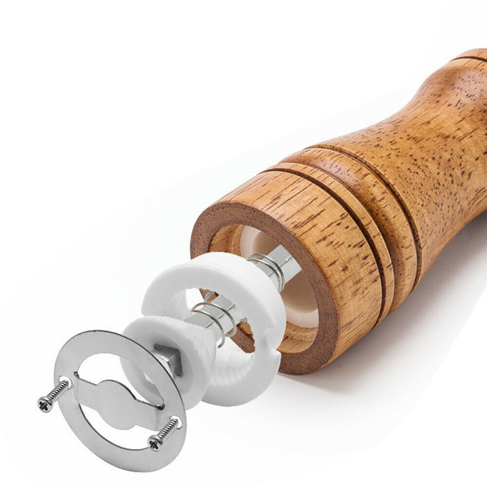 Kitchen Tools Cooking Pepper Grinder Hand Movement Oak Solid Wood Pepper Mill US