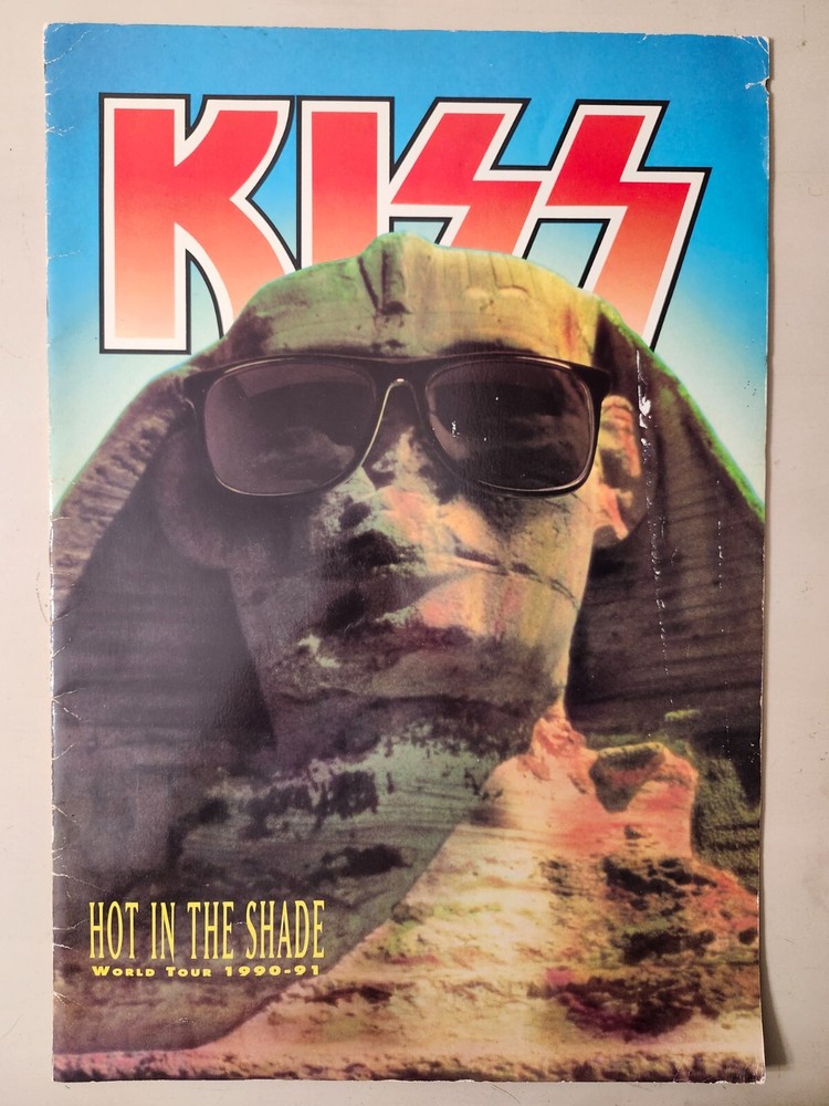 KISS RARE Vintage Hot In The Shade 1990-91 Concert Tour Program Oversized Book
