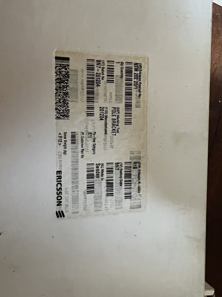 Ericsson RRU Bracket Wall Mount Support NTM 202 20/1