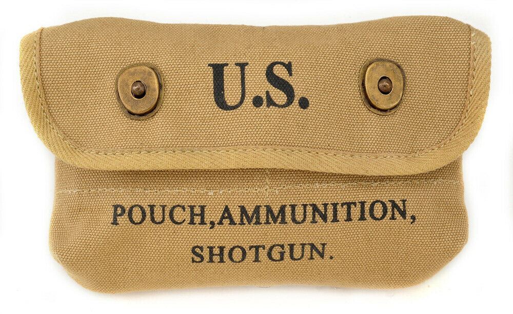 JT&L 1942 US WW2 Canvas Shotgun Shell Ammunition Pouch