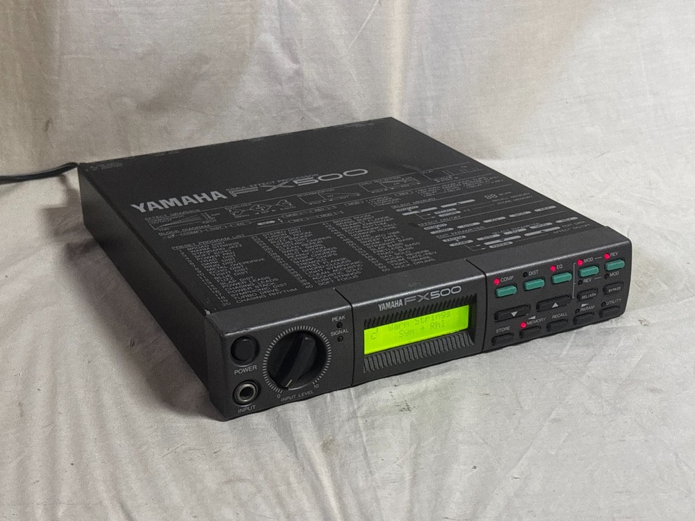 YAMAHA FX500 Simul-Effect Processor w/ power supply New internal battery
