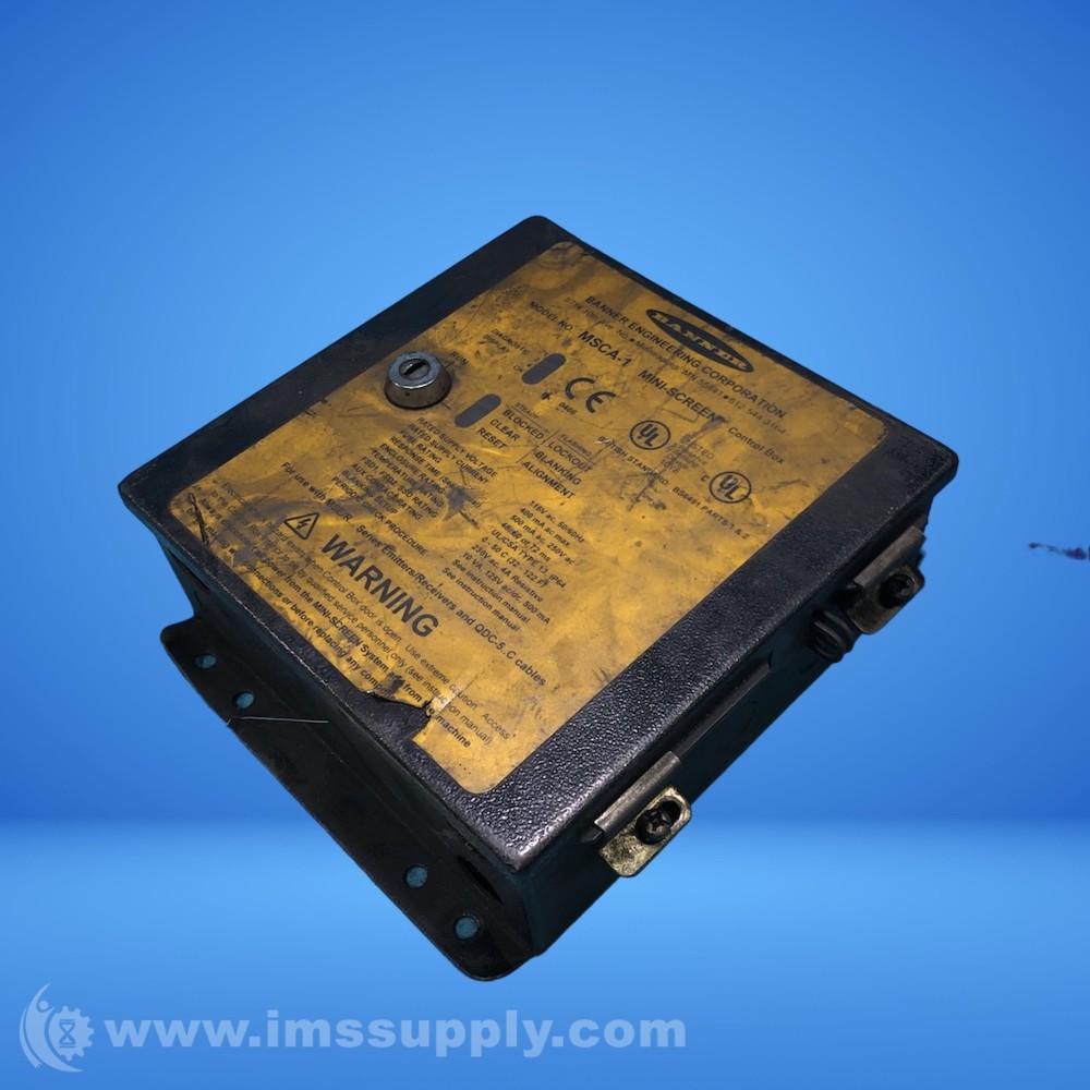 Banner Engineering Corp. MSCA-1 MINI-SCREEN Metal Control Box USIP