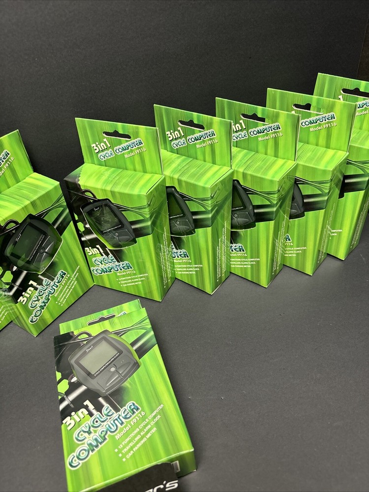 (10) Wired 12 Function Bike Cycling Computer Speedometer Tripmeter Odometer Time