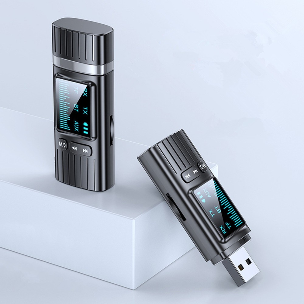 1Pc Wireless Bluetooth5.4 Transmitter Receiver Audio 3.5mm Jack Aux Adapter DC5V