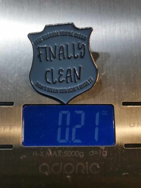 FINALLY CLEAN pin Badge Patch New High Quality
