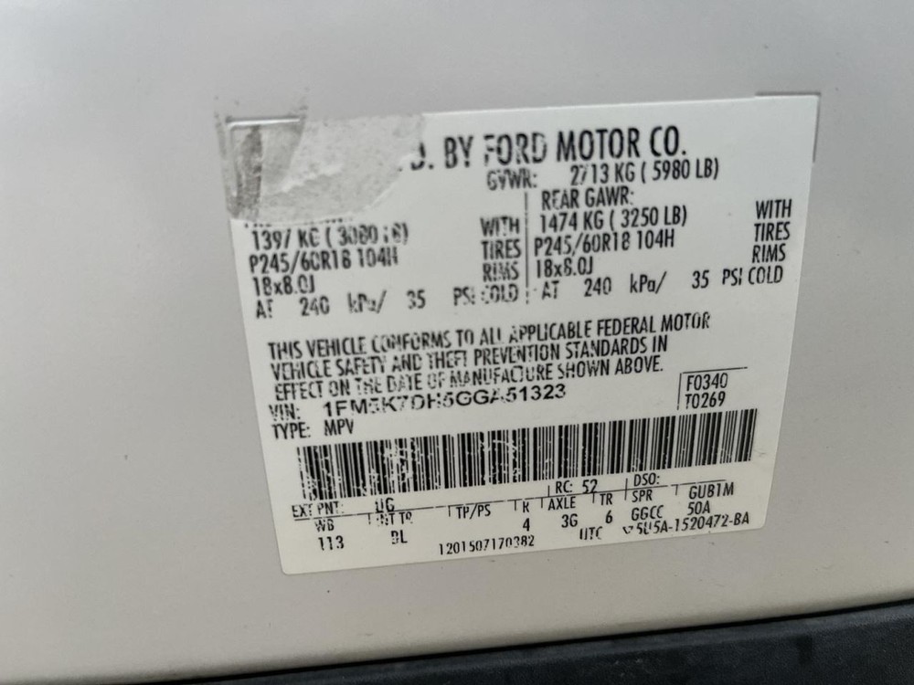 Camera/Projector Camera Rear Fits 16 EXPLORER 1014611