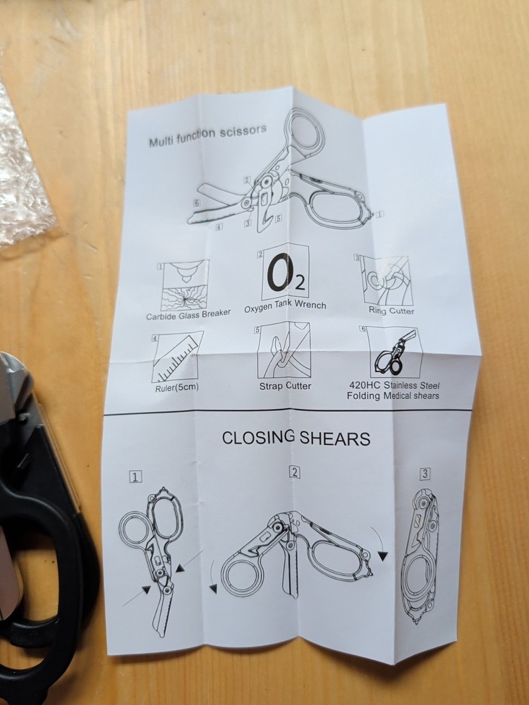 Multifunction Scissors Raptors First Aid Expert Tactical Folding Scis