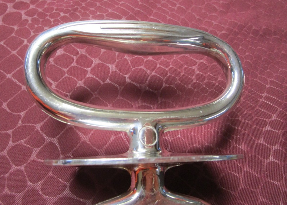 Antique Silverplate Roast Holder Decoration on Handle Unknown Maker G