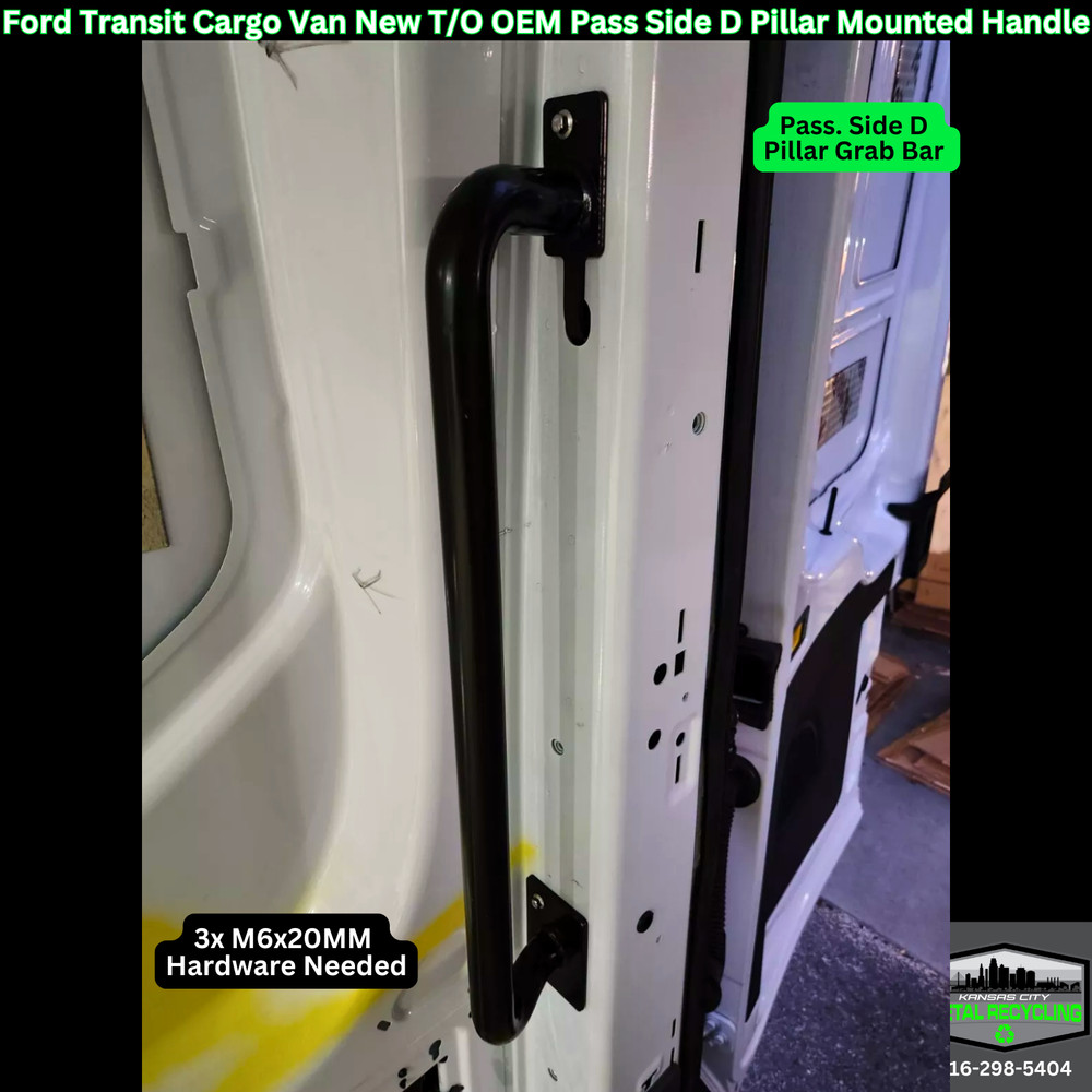 Ford Transit OEM Rear (D Pillar) Interior Grab Bars Driver & Pass. Side (2 Pack)