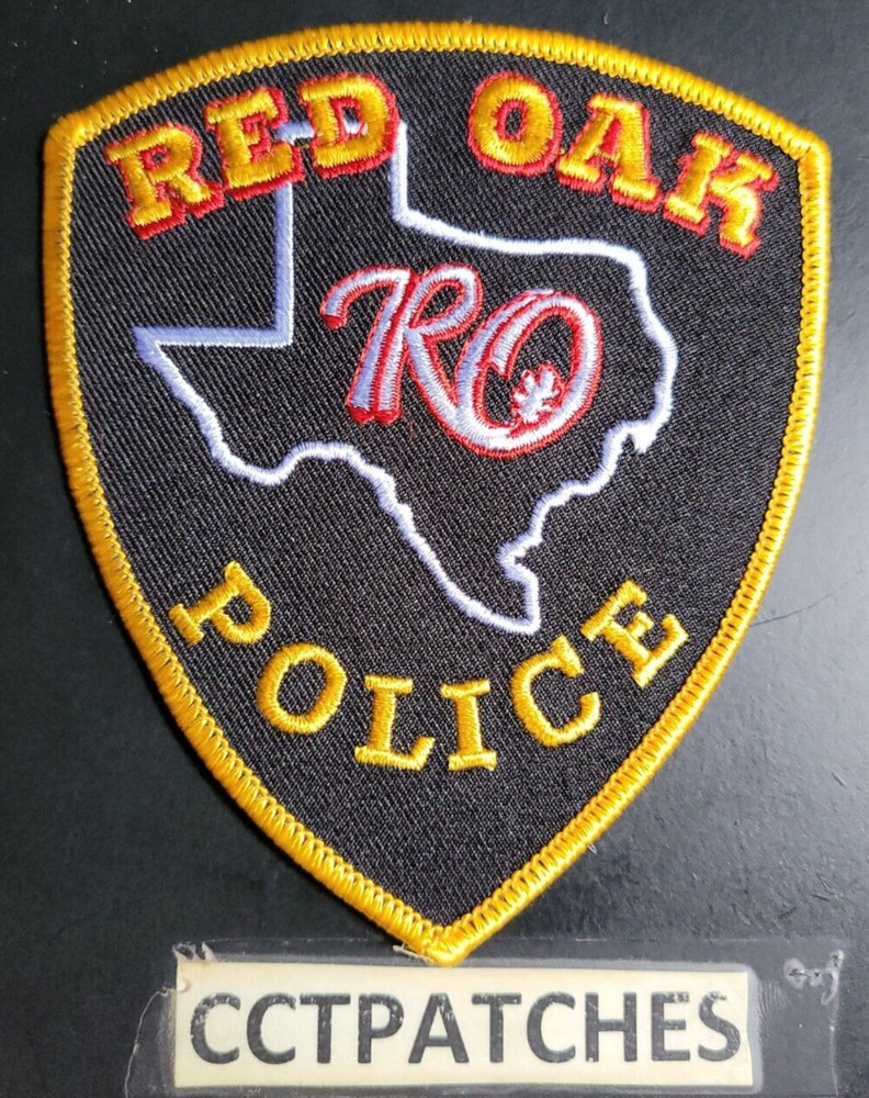 RED OAK, TEXAS POLICE "RO" CENTER SHOULDER PATCH TX