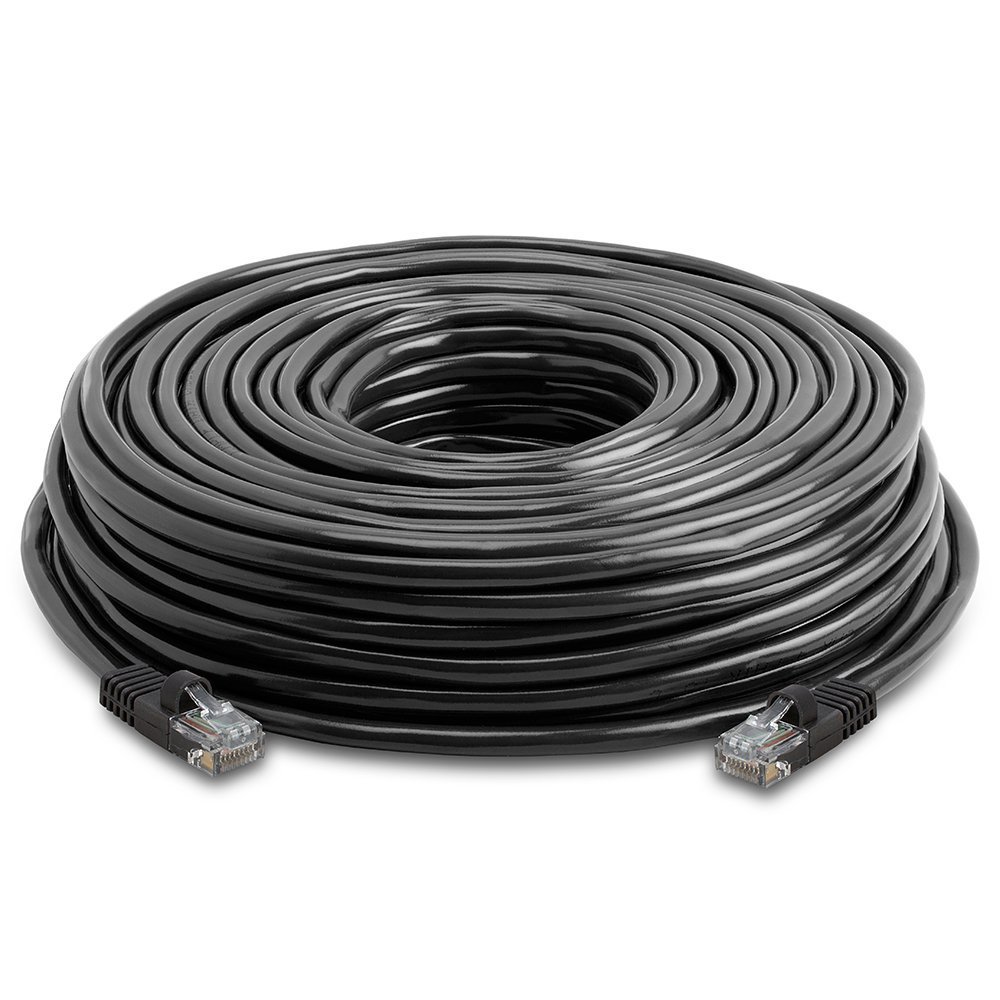 Ethernet Network Patch Cat5E Cable (25ft) - Black