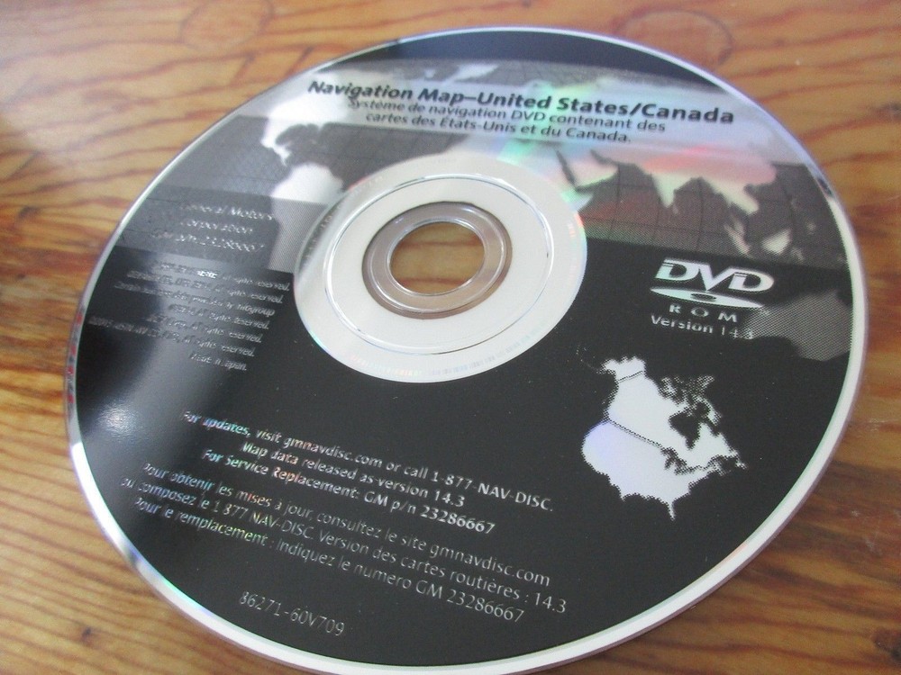 2007 2008 2009 2010 2011 GM NAVIGATION DVD 23286667 VERSION 14.3 UPDATE 2016