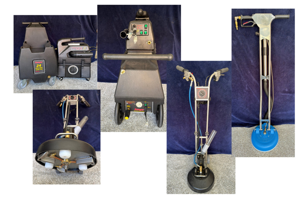 Carpet Cleaning Machine + Tile & Grout System –Rotovac 360i - Complete Setup