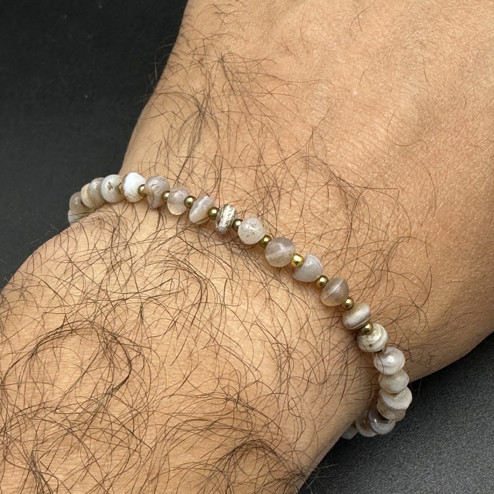 Ancient Old Soleimani Agate Beads Bracelet