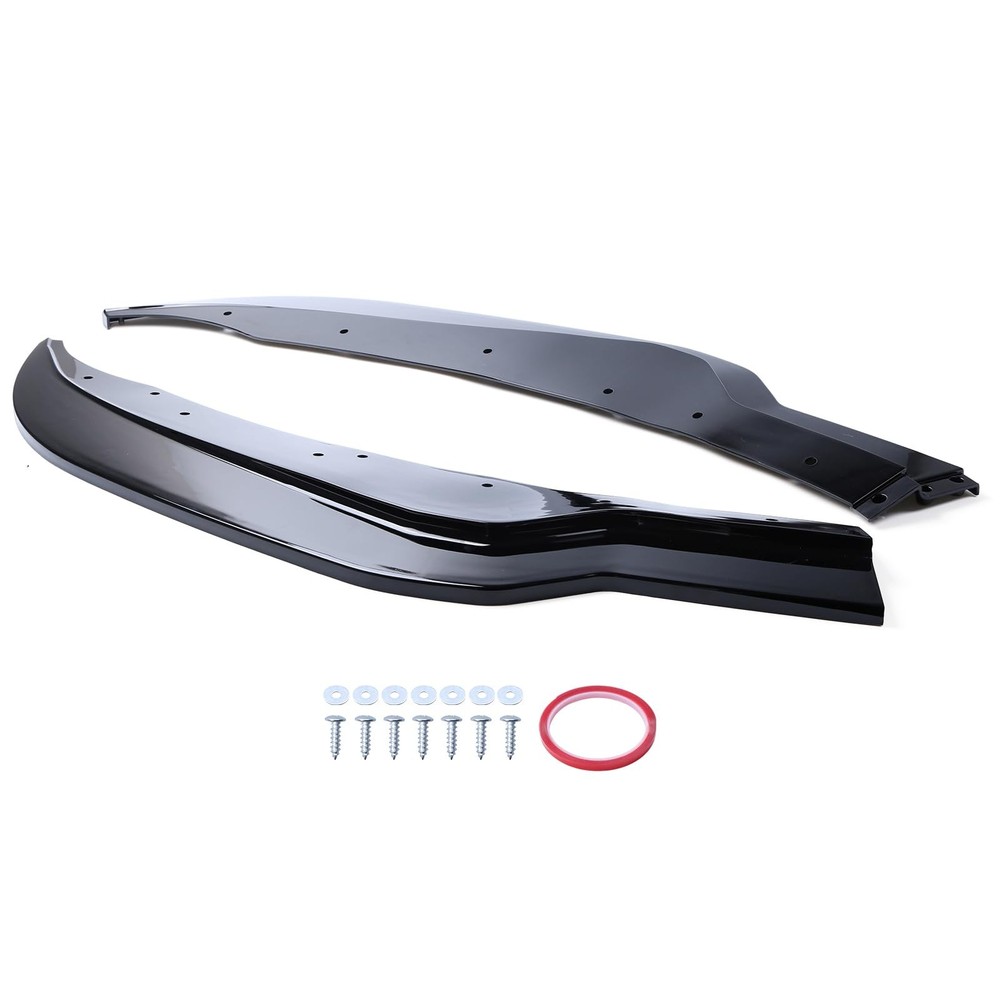 Front Bumper Lower Lip Splitter for Corvette C7 2014-2019 Gloss Black