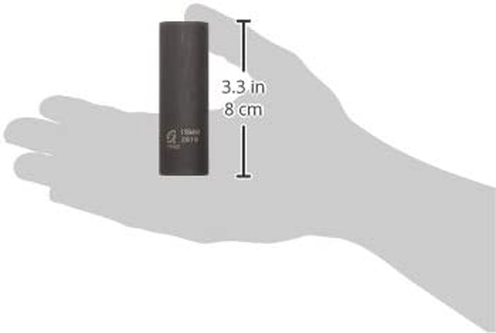 SUNEX TOOLS 2619 1/2-Inch Drive 19-Mm Extra Thin Wall Deep Impact Socket