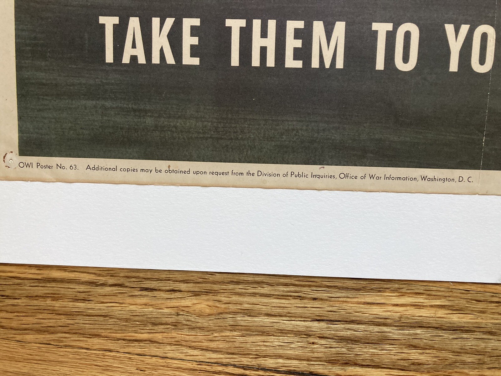 RARE Original “Save Waste Fats For Explosives” WWII Henry Koerner poster