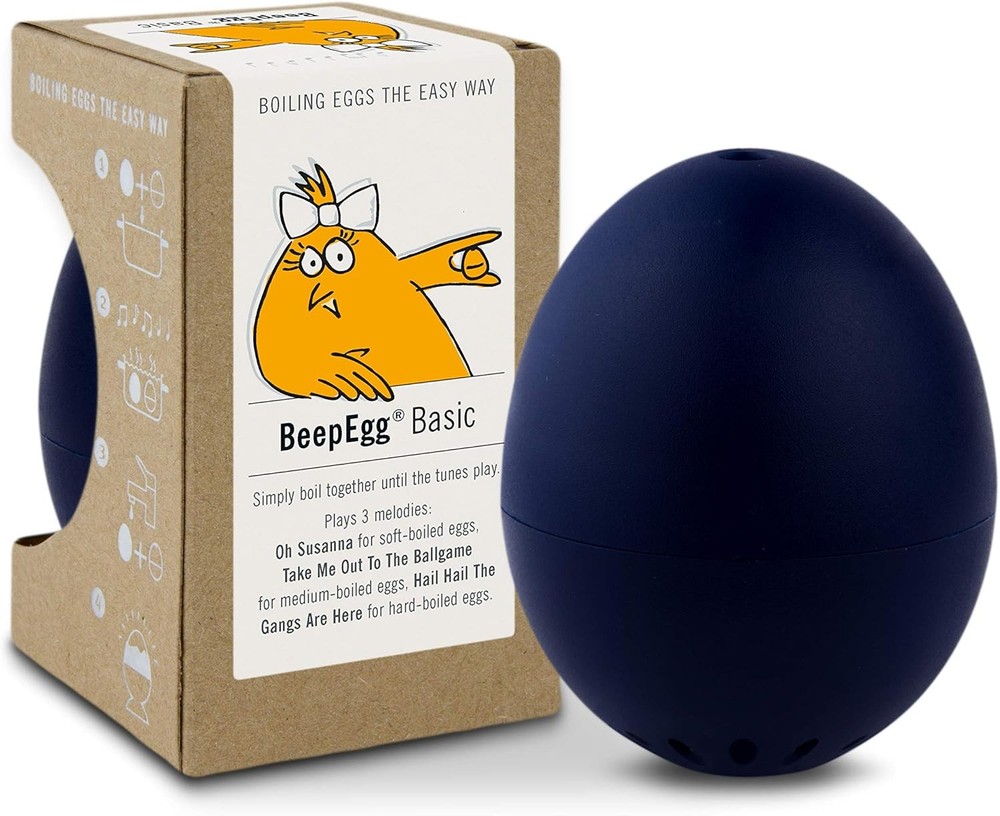 Beep Egg Basic NightBlue Musical Singing Egg Timer for Soft, Medium Hard Eggs