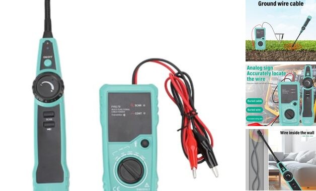 Underground Cable Locator, 7 Ft Max Detect Depth Cable Tester, Wire Tracer