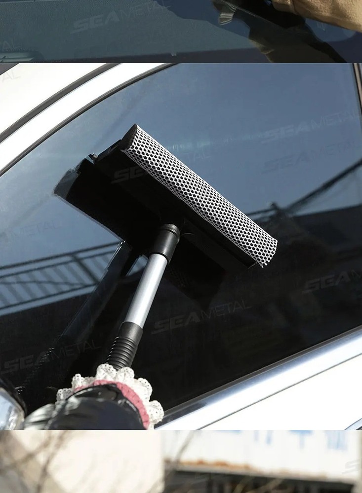 Extendable Window Squeegee Cleaner Long Handle Car Cleaning Window Glass