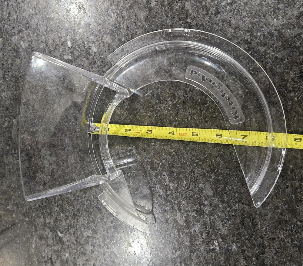 KitchenAid Replacement 8" Splash Guard Pour Shield For stand Mixer model KN1PS