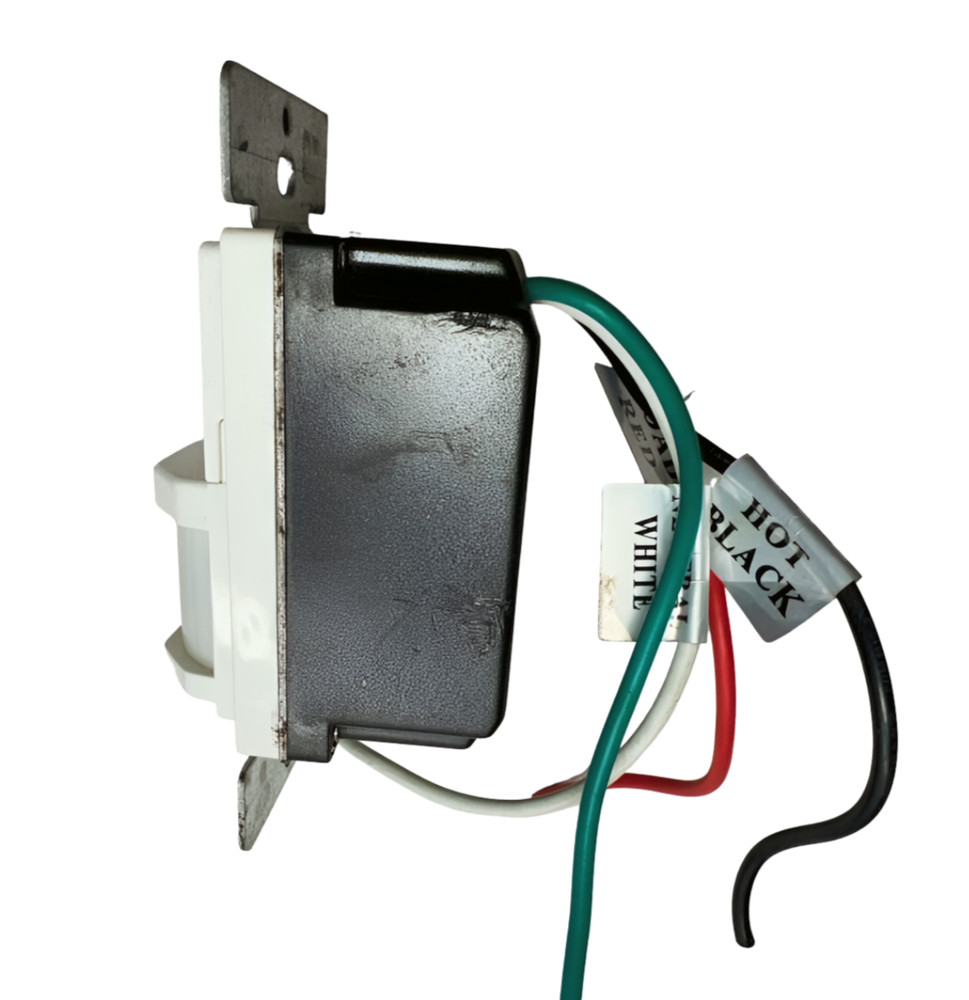 Intermatic IOS-DPBIF2-WH White Occupancy Sensor PIR Wall Switch, 120VAC