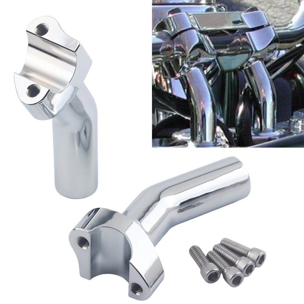 4.5" Pullback Handlebar Risers  For Harley Dyna Wide Road Glide Softail Chrome