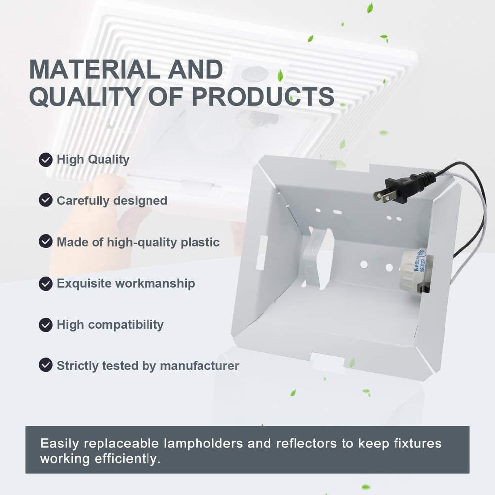 S97014212 Light Reflector with Socket fit for various Broan models
