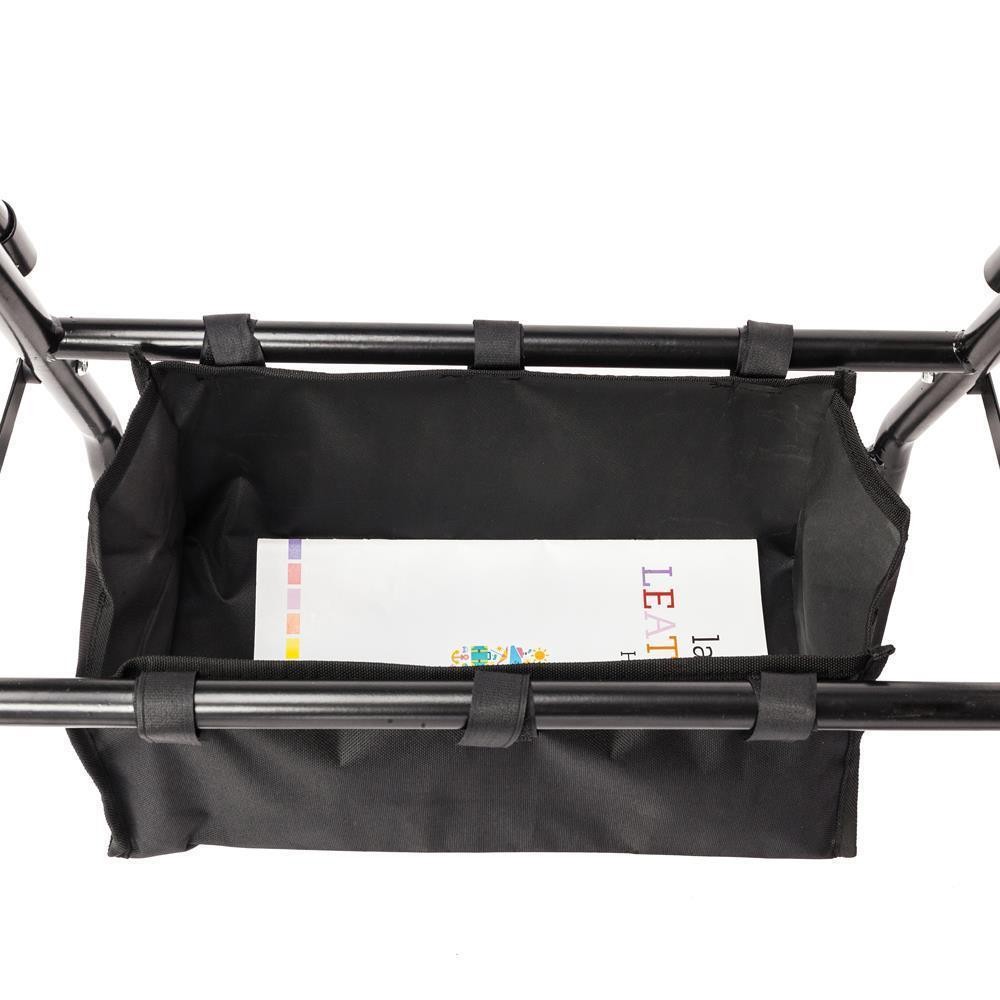 Adjustable Rollator Walker W/4 Wheels Soft Padded Seat Folding Rolling US