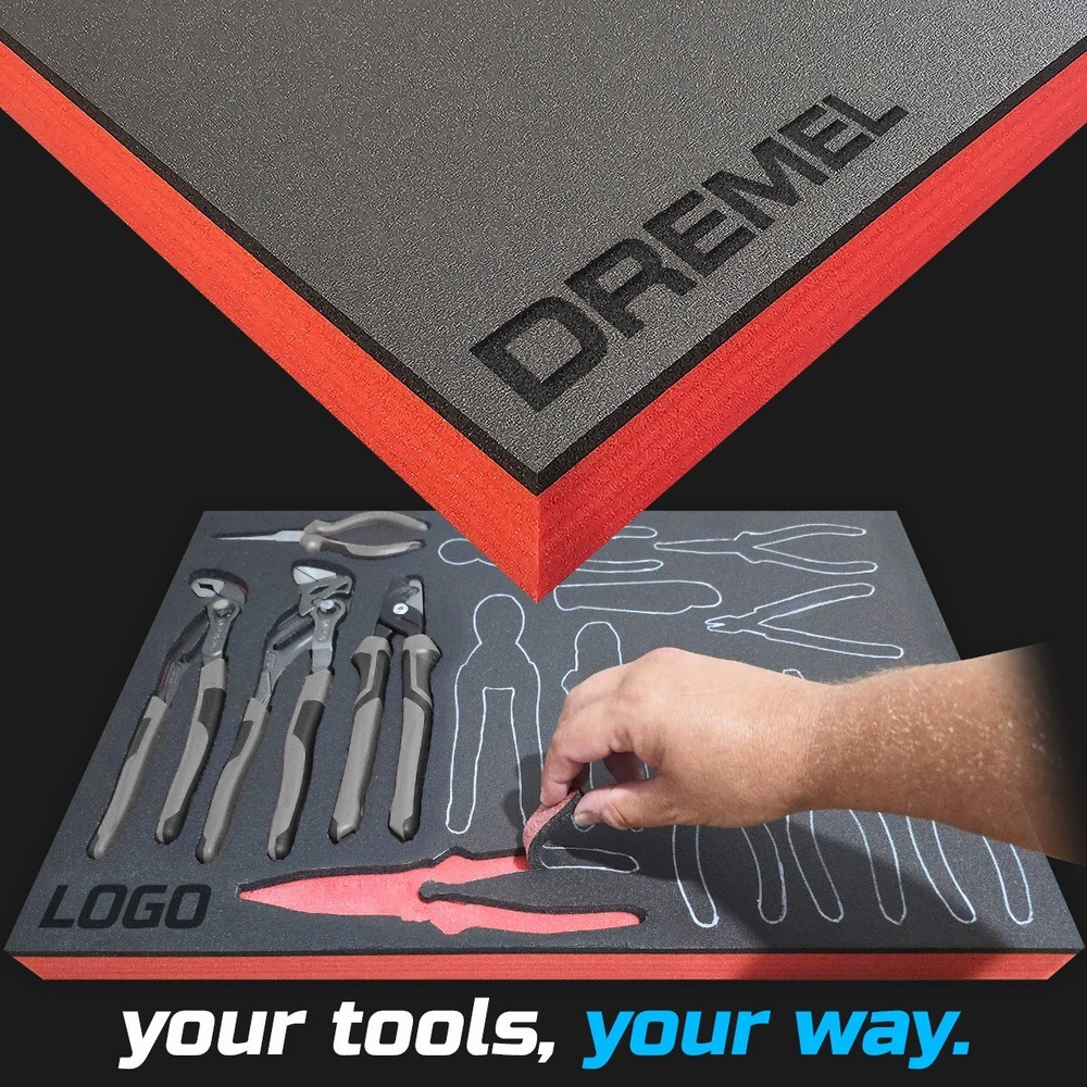 DREMEL shadow foam tool tray insert storage organizer toolbox tool kit set