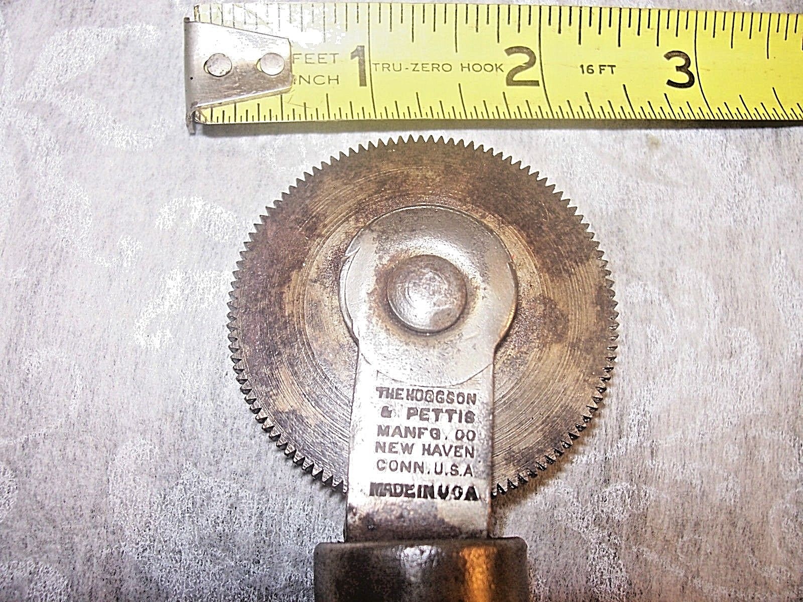 Leather Marking Tool, Early "The Hoggson & Pettis Mfg. Co." Ball Bearing Roller