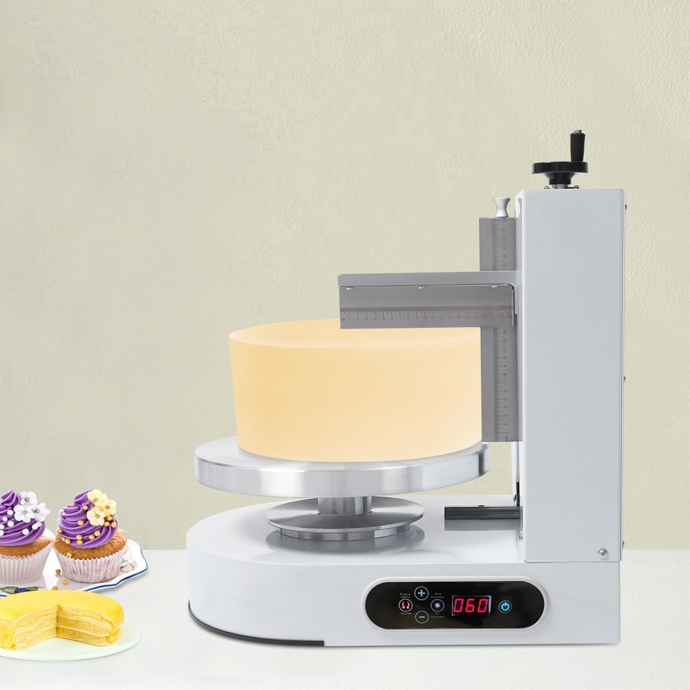200W Decorating Machine 4-12in Auto Cake Icing Smoother Coating Scraping Machine