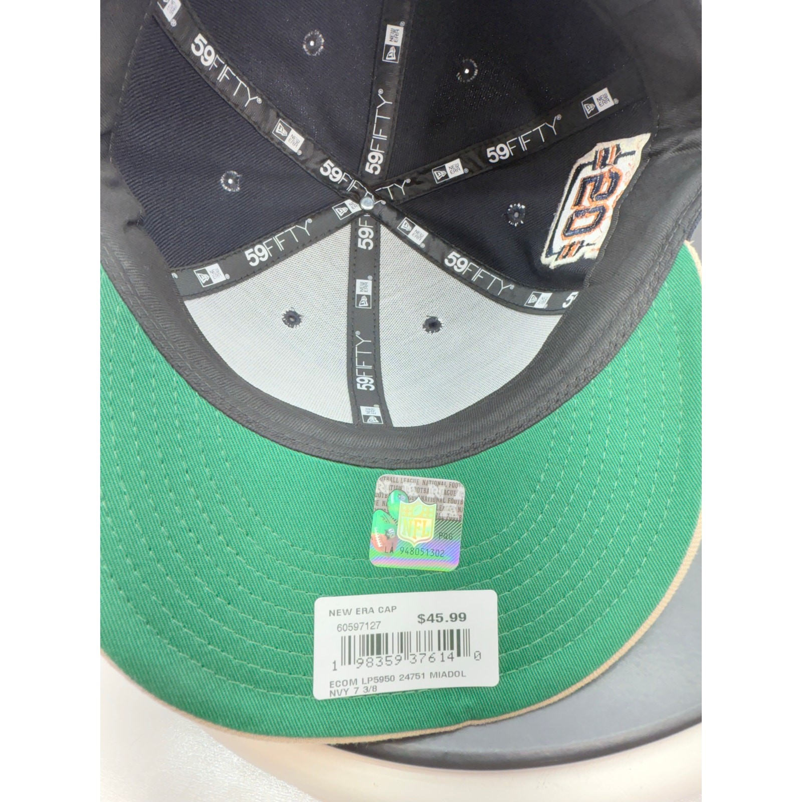 New Era Miami Dolphins 59FIFTY Low Profile Fitted Hat 7 3/8 NFL Perfect Season