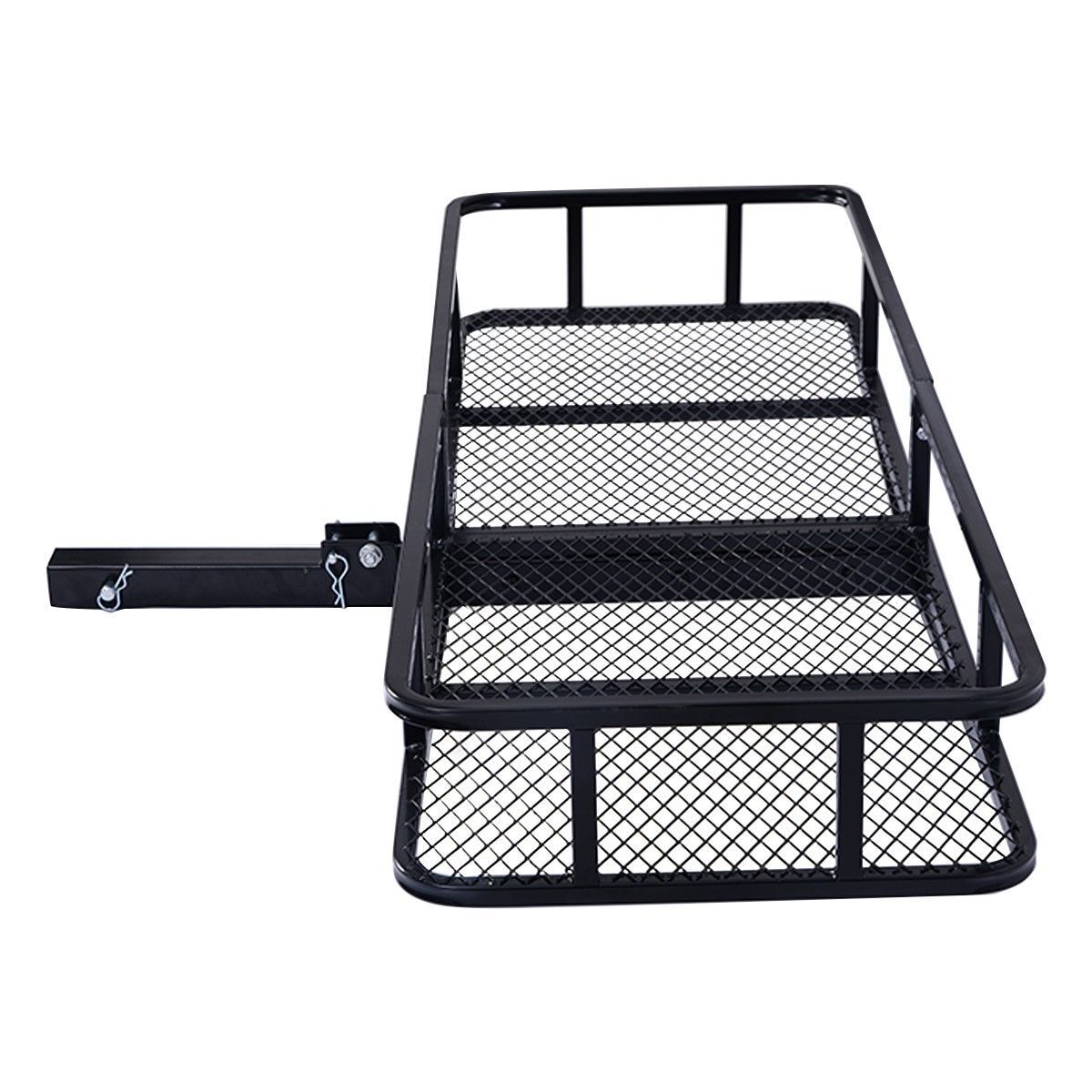 For 2" Car SUV Truck Folding Hitch Mount Cargo Carrier Rack 650lb Luggage Basket