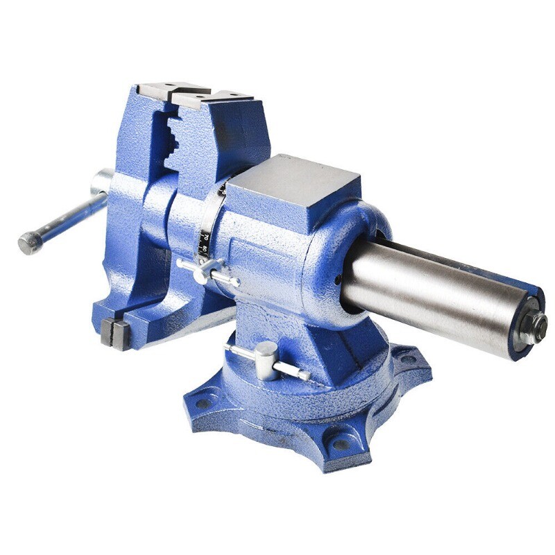 Multi-purpose Rotating Heavy Duty Bench Vise Flat-bladed Small Table Vise
