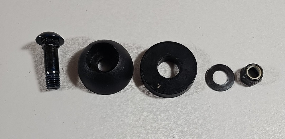 AB Lounge 2 OEM Exerciser Replacement Part: 1 Set Pivot Bolt Nut Plastic Bushing