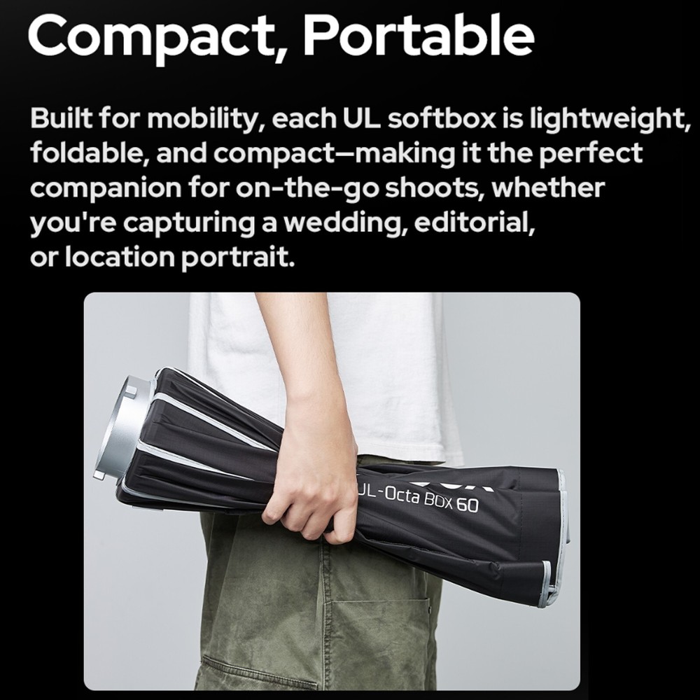 Godox UL-Box 11.8" x 35.4"/ 30x 90cm Rectangular Quick Release Umbrella Softbox