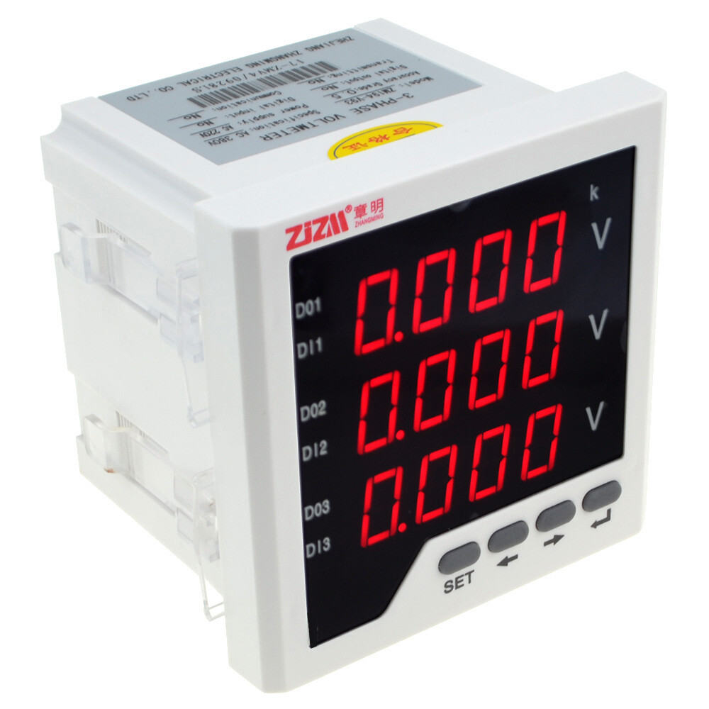 Multi-function Three-phase Programmable Electric Power Meter Intelligent Voltage